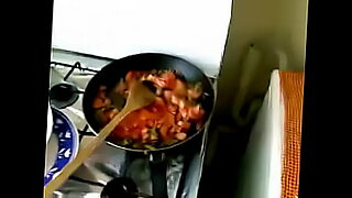 black-african-sweet-sex-on-dinning-table-while-serving-food