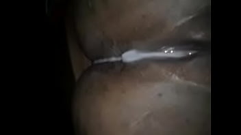 blonde playing with her dildo and her boyfriend