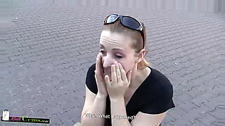 ariana aimes shows her tits on street for money