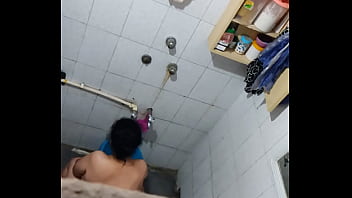 father fuck blond teen black cock in bathroom
