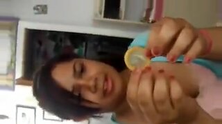 mum shows son how to put a condom on3