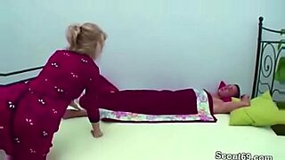 a sexy blonde young mom fucks her fit hot boy