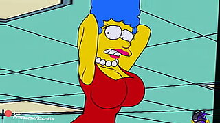 marge y bart simpson follando