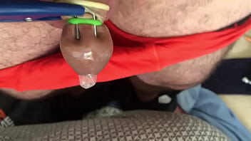 girls tie neked man slave up and torcher him in dick and balls