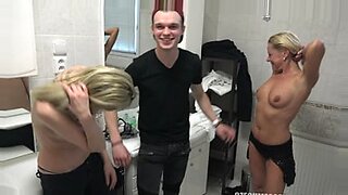 racy and hot dyke orgy with some pussy licking