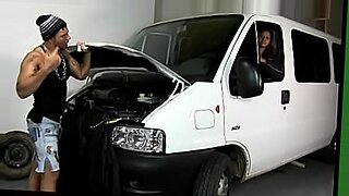 kiara mia gets a creampie dripping from her fucked cunt at the mechanic shop