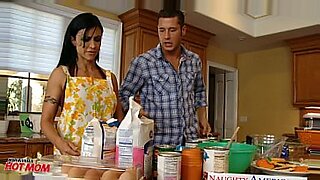 rachel steele mom and son in the kitchen