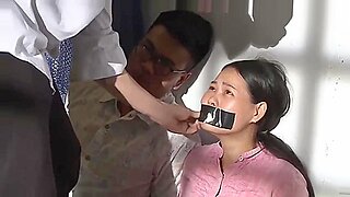 strict bondage session gagged