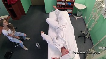 black haired nurse hottie nailing patient