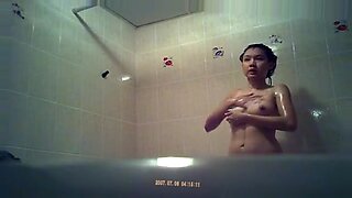 asian gf has a bath before fuck session part1