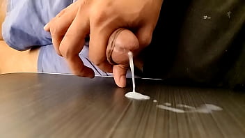 solo male up close slow motion cumshots