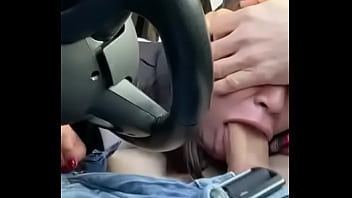 sima blowing on cock in a car