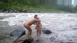 river bath sexy video