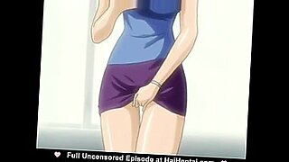 anime lesbians scissor with double headed dildo11